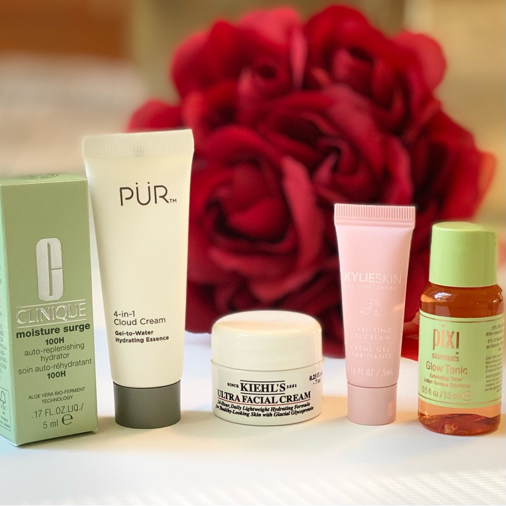Deluxe Facial Moisturizer Set - Clinique, PÜR, Kiehl’s, KylieSkin & Pixi